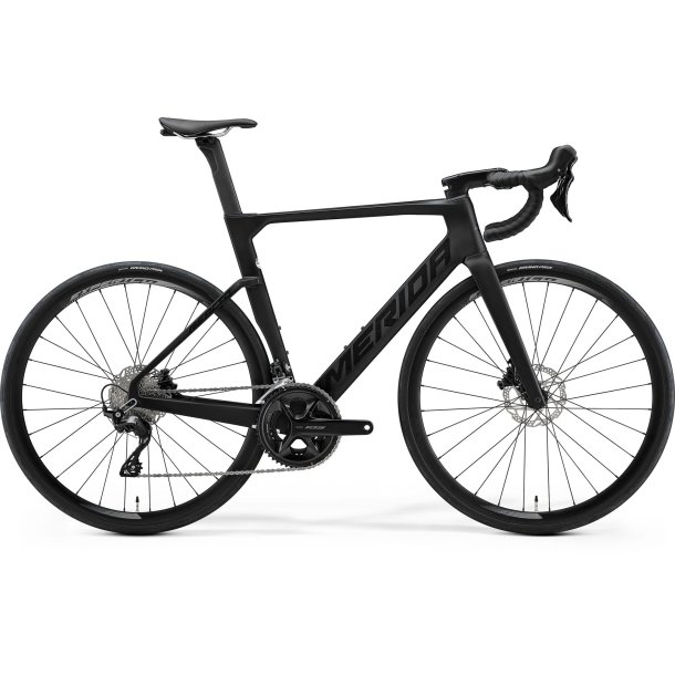 Merida Reacto 4000 Silk Black/Glossy Dark Silver Unisex 24 udvendige Shimano gear - racercykel