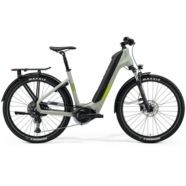 Merida eSpresso CC 500 EQ Matt Early Moss Grey/Green Unisex 10 udvendige Shimano gear - elcykel