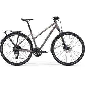 Merida Crossway 300 EQ Silk Warm Slate Grey/Black Dame 20 udvendige Shimano gear - hybridcykel