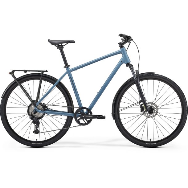 Merida Crossway 20 Silk Dove Blue/Blue Herre 8 udvendige Shimano gear - hybridcykel
