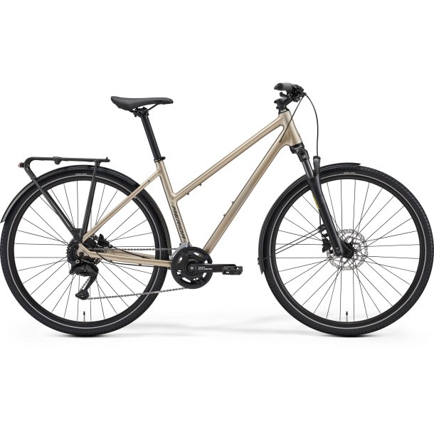 Merida Crossway 100 EQ High Cream/Grey Dame 18 udvendige Shimano gear - hybridcykel