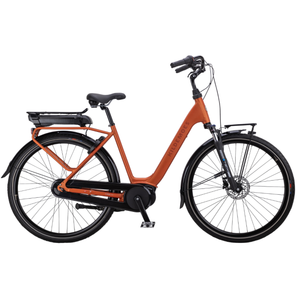 Kildemoes Birkholm dame orange 7 indvendige Shimano Gear  elcykel 