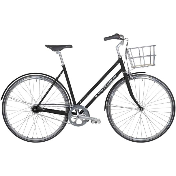 Centurion Hydrogen Dame 53 cm 7 gear fodbremse blank sort inklusive kurv