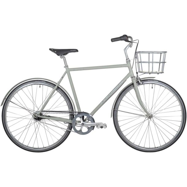 Centurion Hydrogen Herre 56 cm 7 gear fodbremse blank gr� inklusive kurv