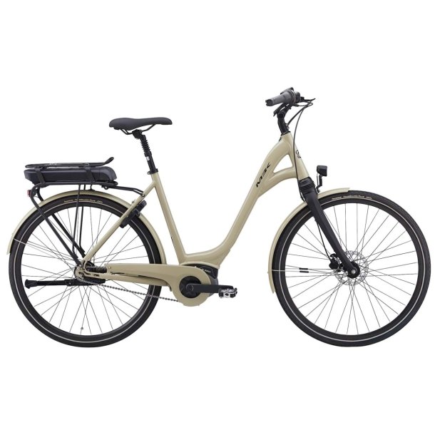 MBK Superbe 4 Dame 54 cm 7 gear Shimano Nexus fodbremse blank khaki inklusive 400 watt