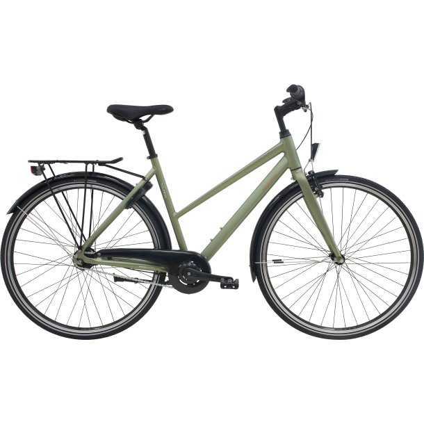 Nishiki Touring Dame, mat lys gr�n, 7 gear fodbremse