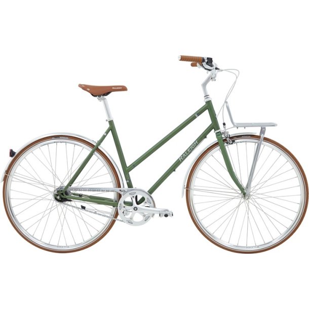 Raleigh Yate Cargo mat grn dame 7 indvendige Shimano gear - city retro classic