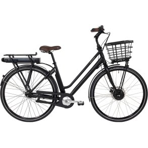 Raleigh Sussex E1 i mat sort 7 invendige Shimano Gear Dame - Elcykel