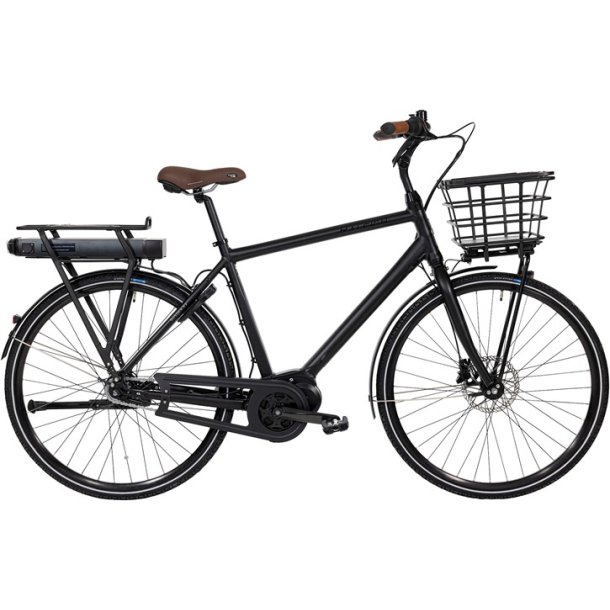 Raleigh Sussex E2 herre-elcykel i mat sort