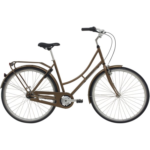 Raleigh Darlington Dame 52 cm – 7 gear Shimano Nexus – Fodbremse – Blank kobber