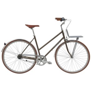 Raleigh Yate Cargo Dame mat s�lv lilla 7 indvendige Shimano gear - city retro