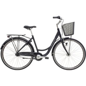 Raleigh Shopping Society Dame 52 cm – 7 gear Shimano Nexus – Fodbremse – Mat sort