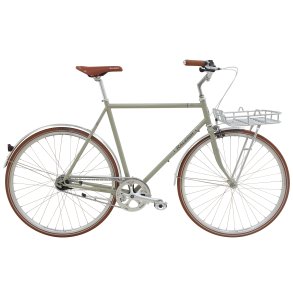 Raleigh Yate Cargo Herre 56 cm – 7 gear Shimano Nexus – Fodbremse – Blank lys grå