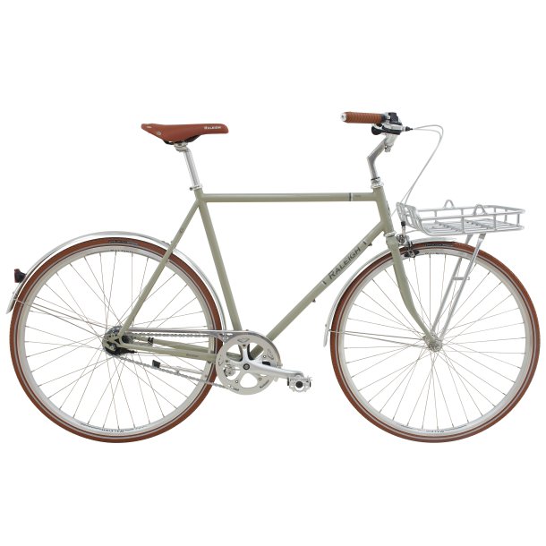Raleigh Yate Cargo Herre 56 cm – 7 gear Shimano Nexus – Fodbremse – Blank lys grå