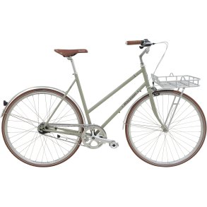 Raleigh Yate Cargo Dame 52 cm – 7 gear Shimano Nexus – Fodbremse – Blank lys grå