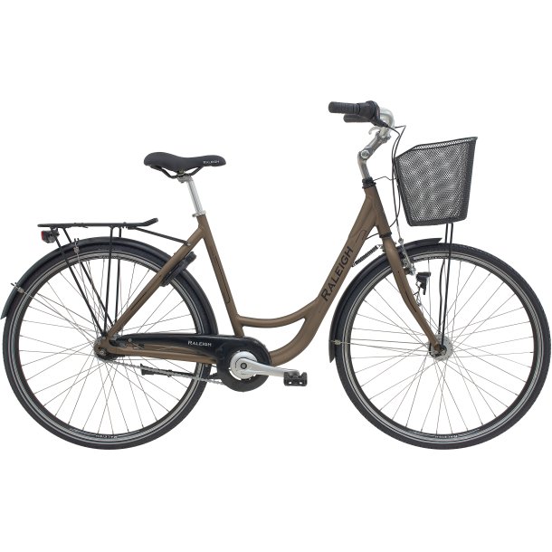 Raleigh Shopping Society Dame 56 cm – 7 gear Shimano Nexus – Fodbremse – Mat brun