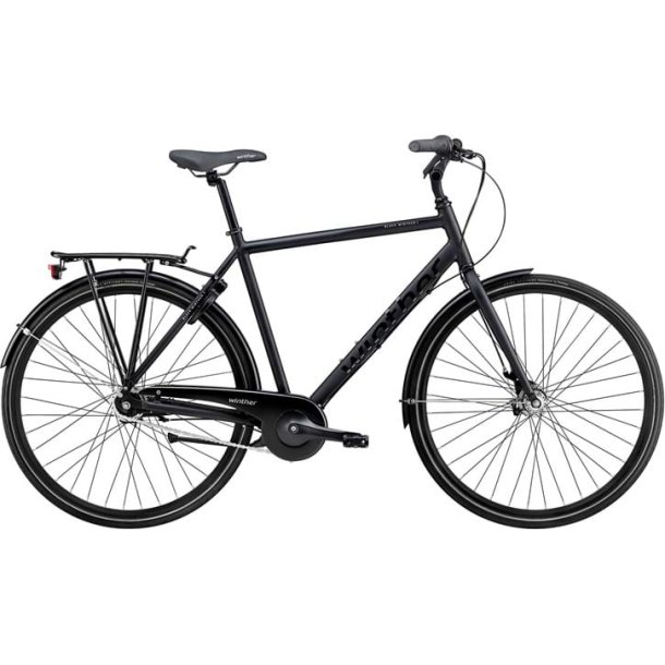 Black Winther 3 herrecykel i sandblst matsort