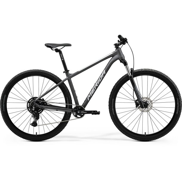 Merida Big Nine 80 Matt Dark Silver/Silver Unisex 9 udvendige Shimano gear - mountainbike