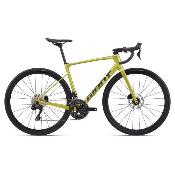 Giant Defy Advanced 1 Cyber Lime<BR>- 2026 Carbon comfort racercykel