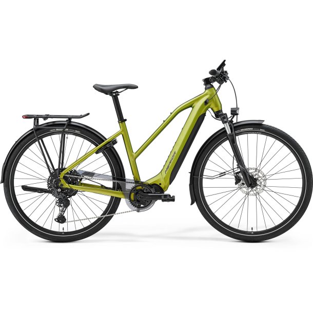 Merida eSpresso 500 Tour Matt Green/Black Unisex 10 udvendige Shimano gear - elcykel