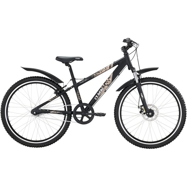 MBK Mud XP Suspension 24" Sort<BR> - 2016 MTB b�rnecykel
