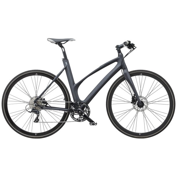 Avenue Airbase Matt Black Dame 9 udvendige Shimano gear - sportscykel