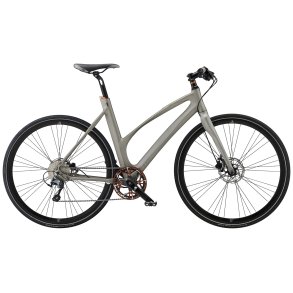 Avenue Airbase Matt Silver Dame 10 Udvendige Shimano gear - sportscykel