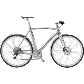 Avenue Airbase Metal Polished Silver Herre 10 udvendige Shimano gear - sportscykel
