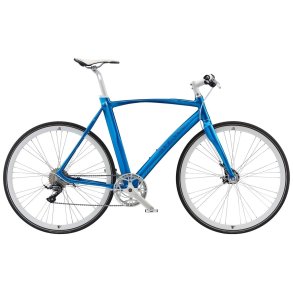 Avenue Airbase Silver Blue with White Shiny <BR>- 2019 Herre sportscykel TILBUD