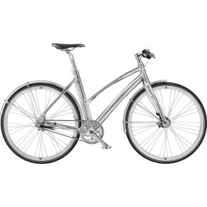 Avenue Broadway Metal Polished Silver Dame 7 indvendige Shimano gear - citybike