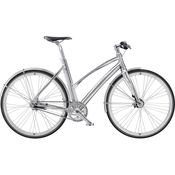 Avenue Broadway Metal Polished Silver Dame 7 indvendige Shimano gear - citybike