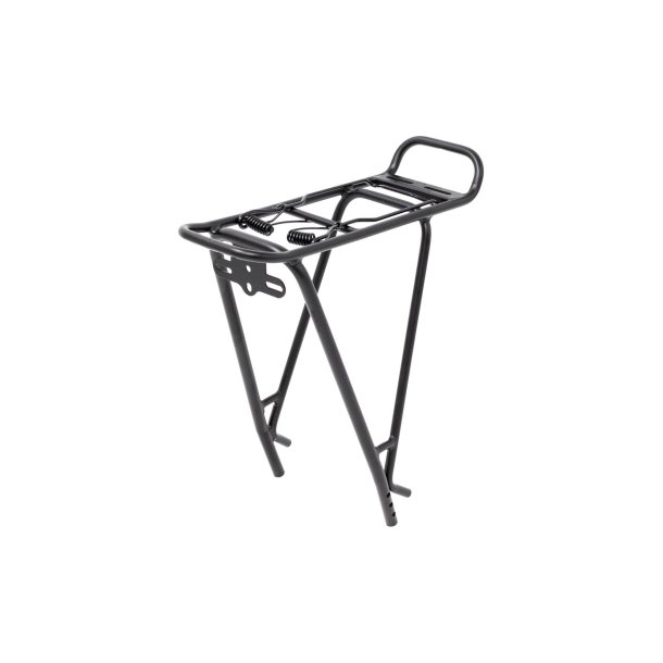 Bagageb�rer Mat sort aluminium med klap