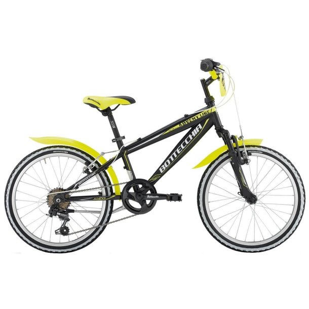 Bottecchia 030 6G Sort/Gr�n<BR> - 2015 20" B�rne MTB Cykel