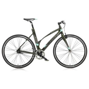 *Avenue Broadway 7 Sort/Gr�n <BR>- Dame citybike cykel KANON-TILBUD