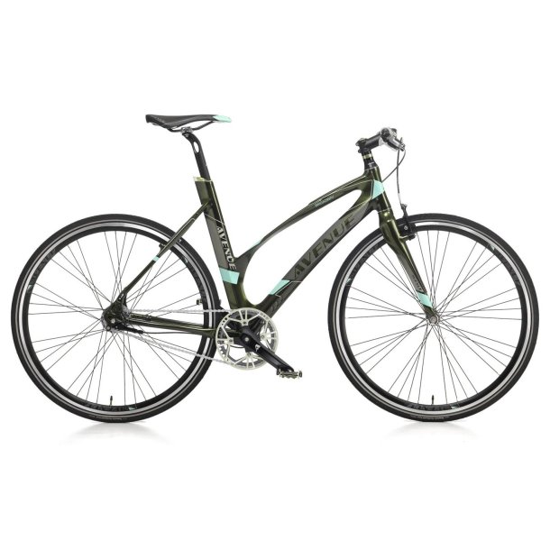 *Avenue Broadway 7 Sort/Gr�n <BR>- Dame citybike cykel KANON-TILBUD