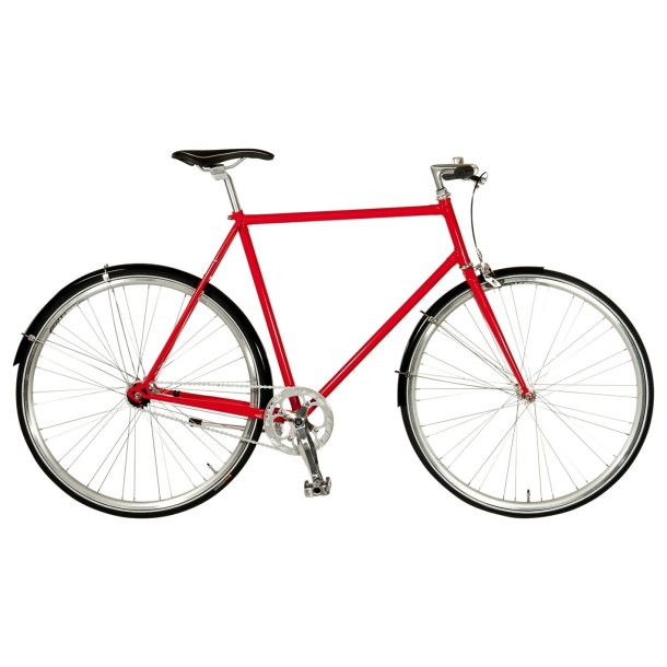 Ebsen classic skovcykel r�d<BR> - 2013 Single speed cykel TILBUD