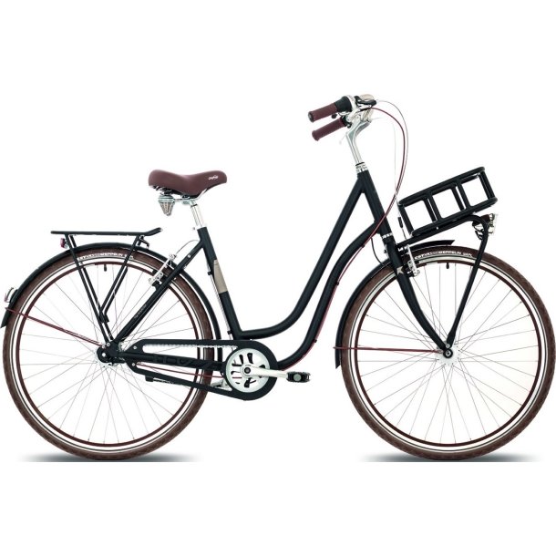 Ebsen Frappe de luxe 7G Sort<BR> - 2015 28"  Retro damecykel TILBUD