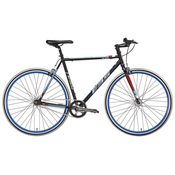 Ebsen Fixie Basic Sort/Bl� <BR> - 2015 Fixie retrocykel