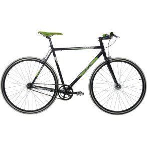 Ebsen Fixie Basic Sort/Gr�n<BR> - 2014 Fixie retrocykel