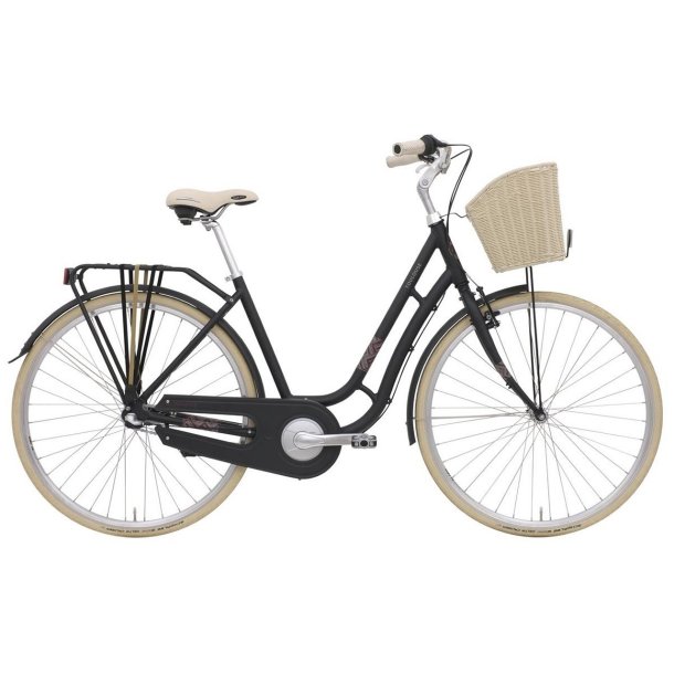 Ebsen Toulouse Lady 3G Sort<BR> - 2015 Retro damecykel SUPER-TILBUD