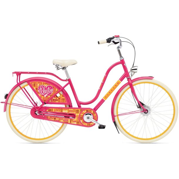 Electra Amsterdam Fashion 3i Pink<BR> - 2016 Dame citybike cykel TILBUD