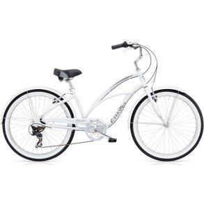 Electra Cruiser Lux 7D Hvid <BR>- 2018 Dame cruiser cykel TILBUD