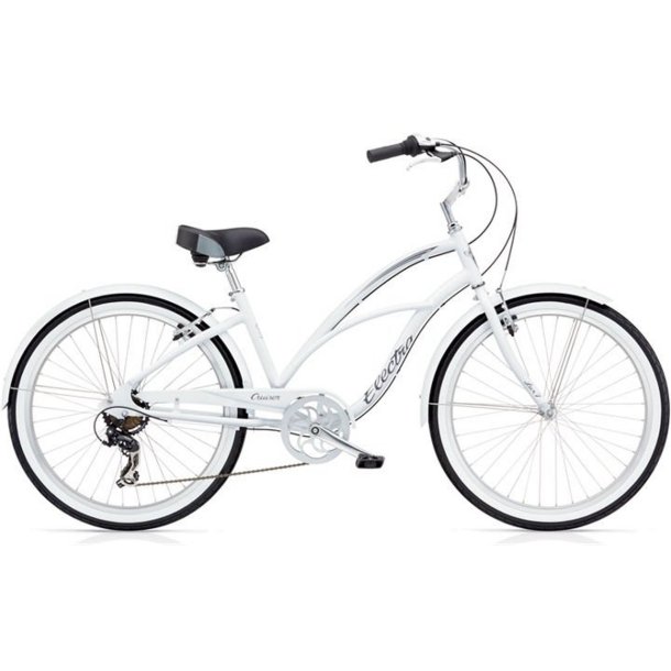 Electra Cruiser Lux 7D Hvid <BR>- 2018 Dame cruiser cykel TILBUD