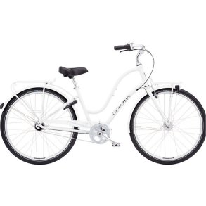 Electra Townie Commute 7i EQ Hvid<BR>- 2018 dame  cruiser