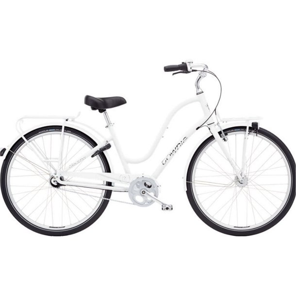 Electra Townie Commute 7i EQ Hvid<BR>- 2018 dame  cruiser