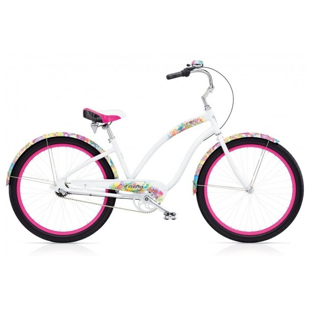 Electra Chroma 3i Hvid<BR> - 2016 26" Dame cruiser TILBUD