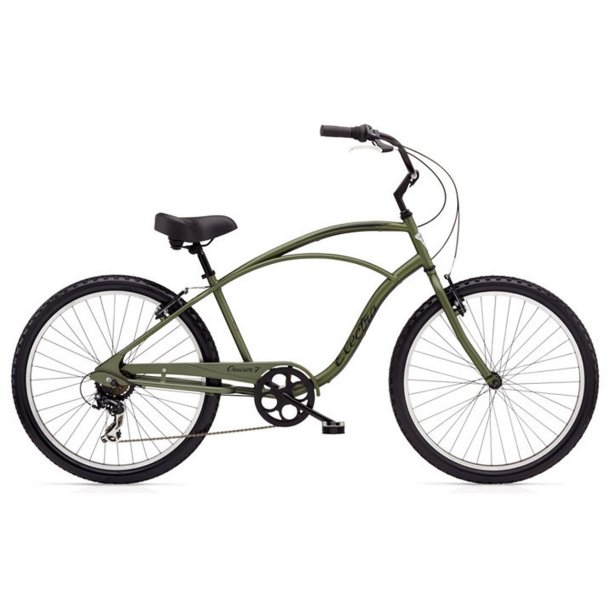 Electra Cruiser 7D Khaki<BR> - 2016 26" Herre cruiser TILBUD