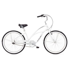 Electra Cruiser Lux 3i Hvid <BR>- 2018 Dame cruiser cykel TILBUD