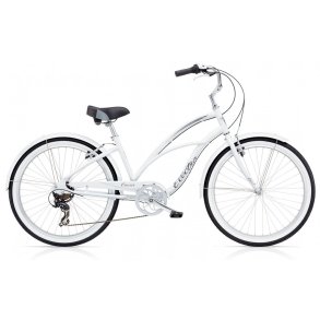 Electra Cruiser Lux 7D Hvid<BR> - 2016 Dame  cruiser TILBUD