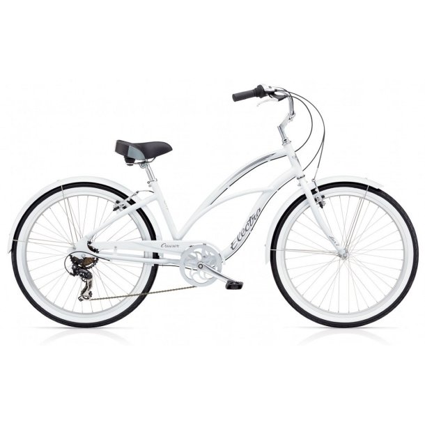 Electra Cruiser Lux 7D Hvid<BR> - 2017 Dame  cruiser
